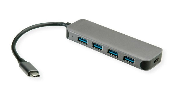 EAN 7630049617711 - VALUE 14.99.5038 hub de interfaz USB 3.2 Gen 1 (3.1 Gen 1) Type-C 5000 Mbit/s Gris imagen 1