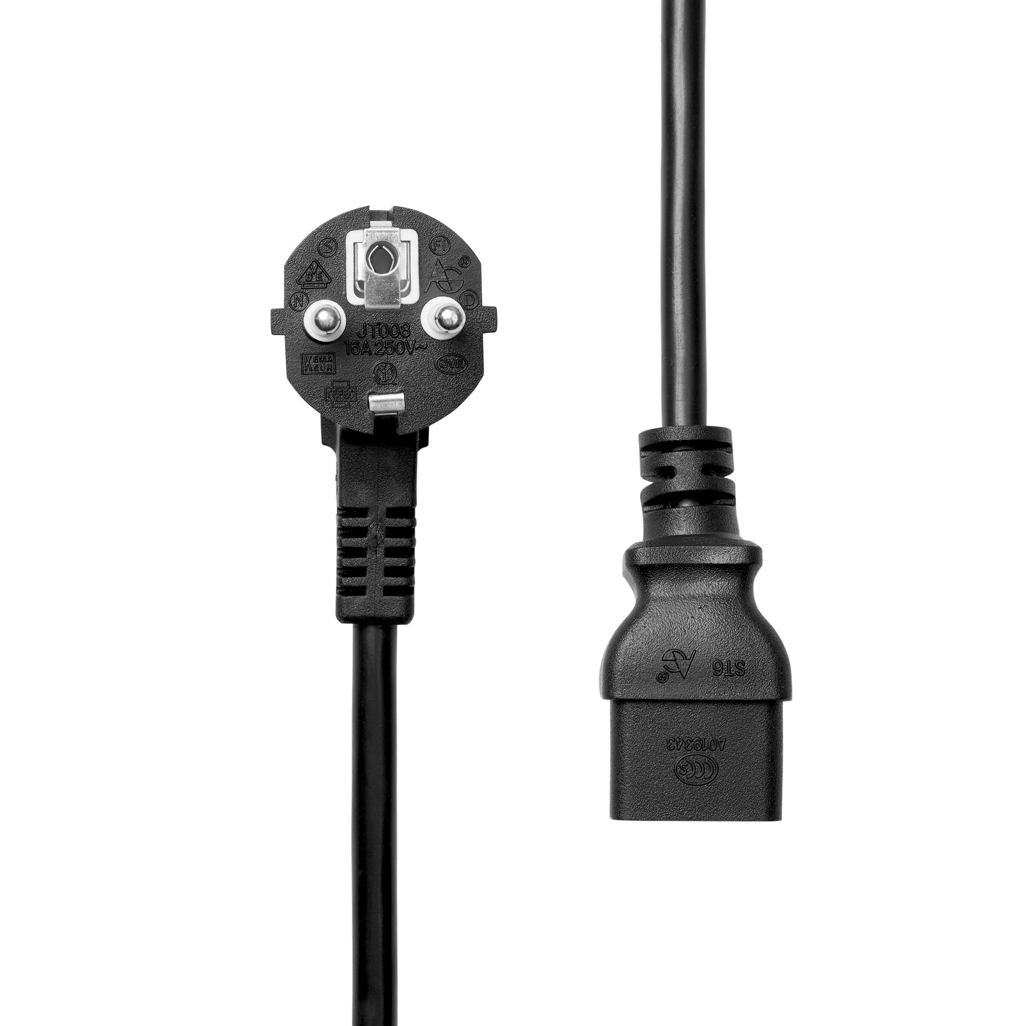 Proxtend Pc-Fac19-0005 Cable De Transmisión Negro 0,5 M Enchufe Tipo F C19 Acoplador
