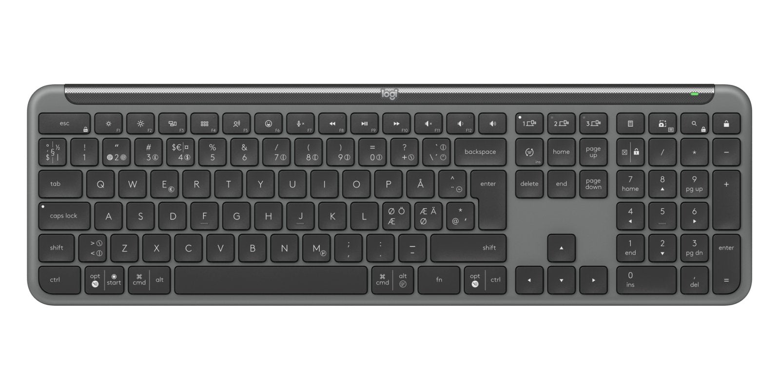 Logitech Signature Slim Combo Mk950 For Business Keyboard And Mouse Set Wireless Azultooth 5.1 Le Qwerty Graphite (Pan)