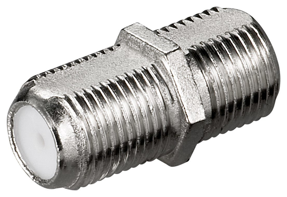 Adaptador F: F Hembra F Hembra Zinc Goobay