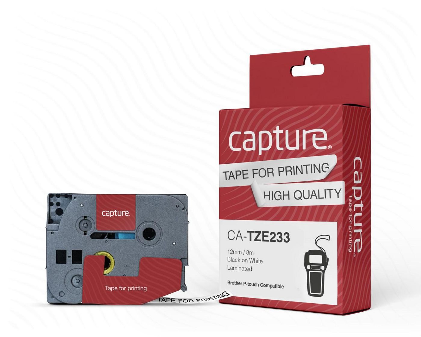 EAN 5704174942467 - Capture CA-TZE233 cinta para impresora de etiquetas imagen 1