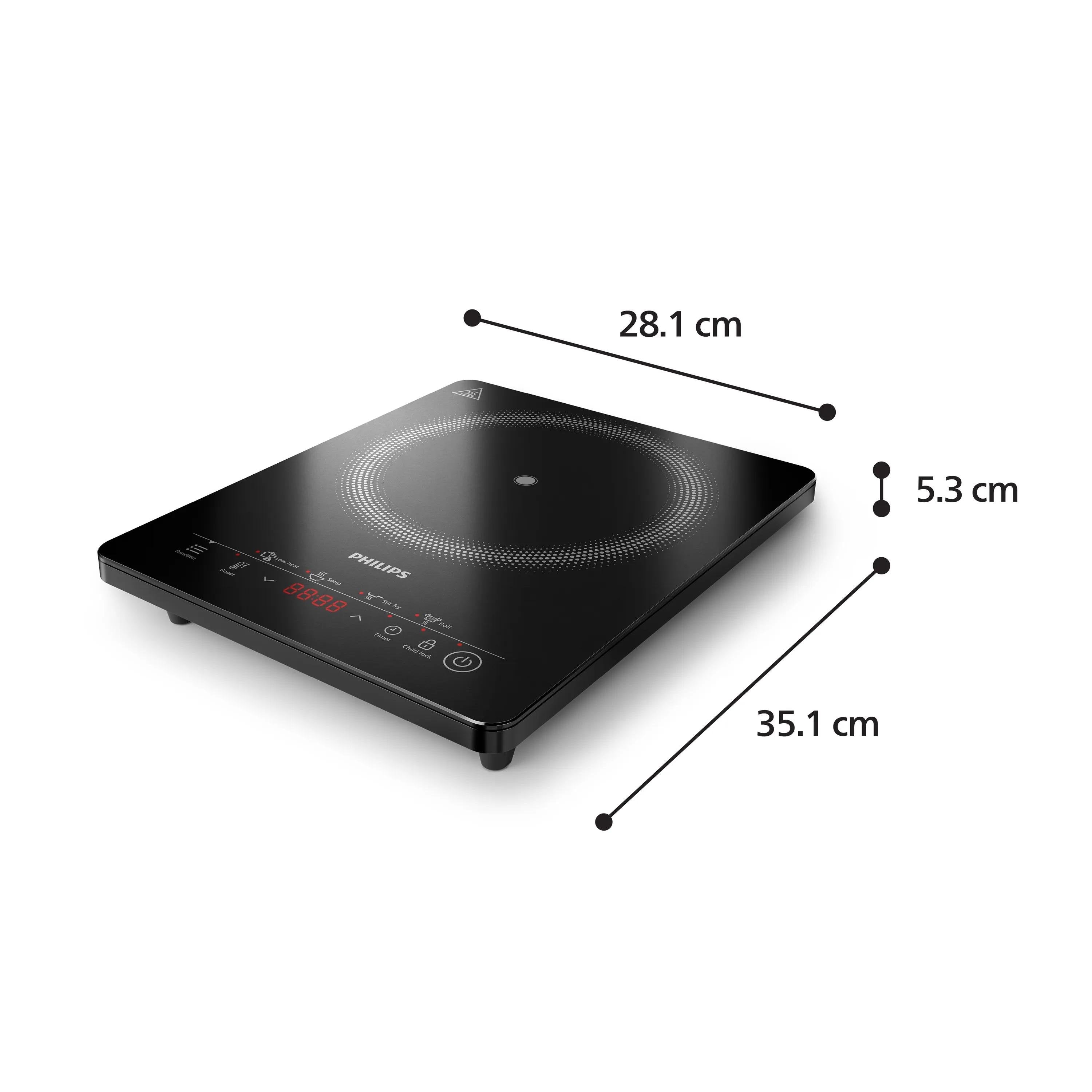 EAN 8720389068430 - Philips 3000 series HD5830/90 hobs Negro Encimera 28 cm Con placa de inducción 1 zona(s) imagen 4