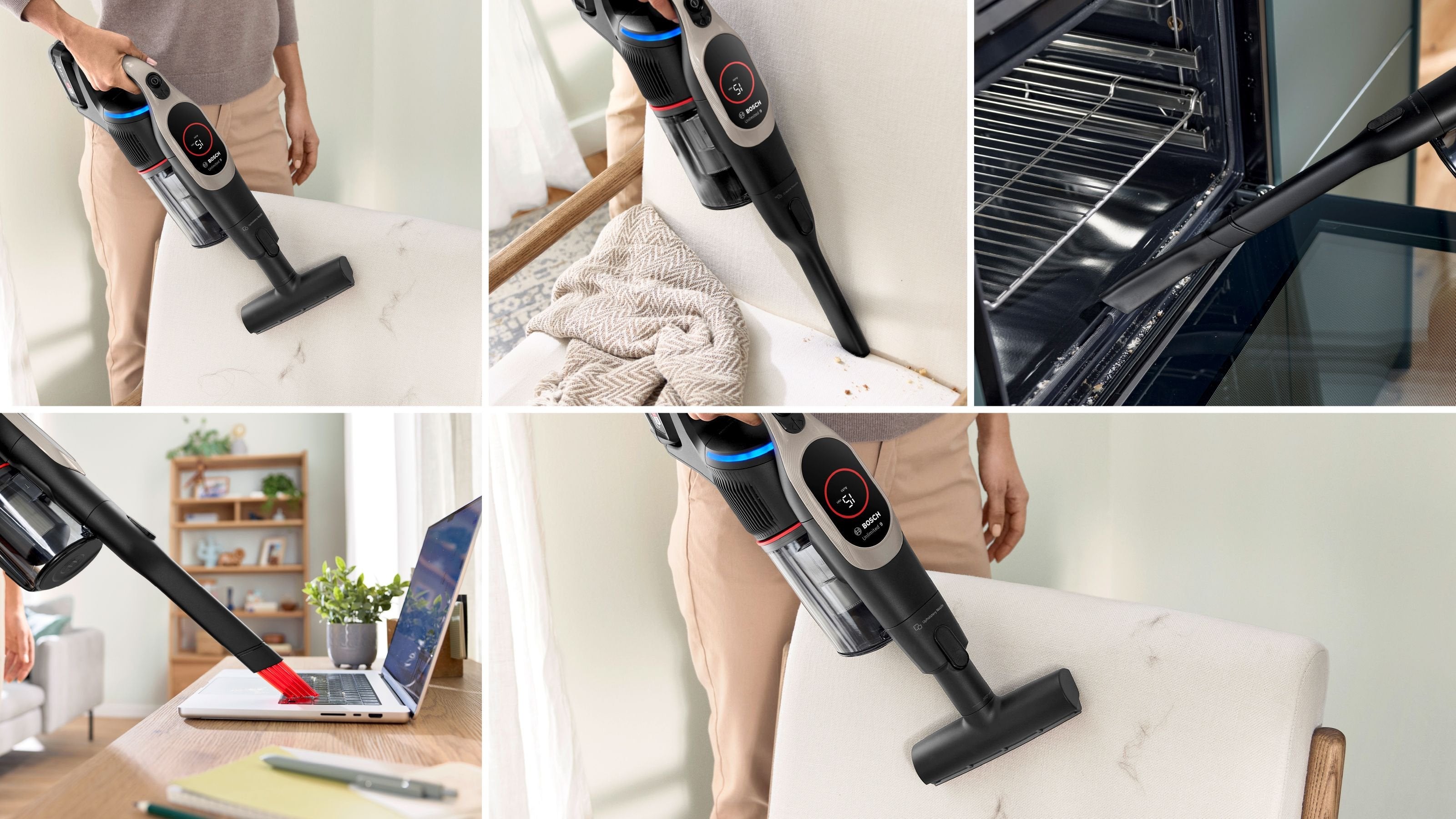 Aspiradora Bosch Bcs931gac De Pie Y Escoba Eléctrica Aspiradora Escoba Batería Secar Hepa Sin Bolsa 0,4 L Grafito 3 Ah