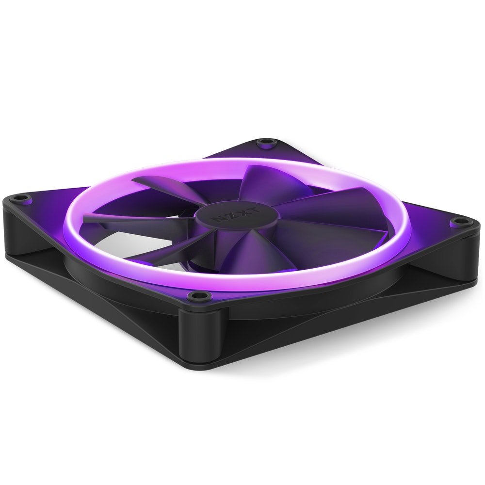 Ventilador Nzxt F140 Rgb Single 140x140x26, Rf-R14sf-B1 (1 Unidad)