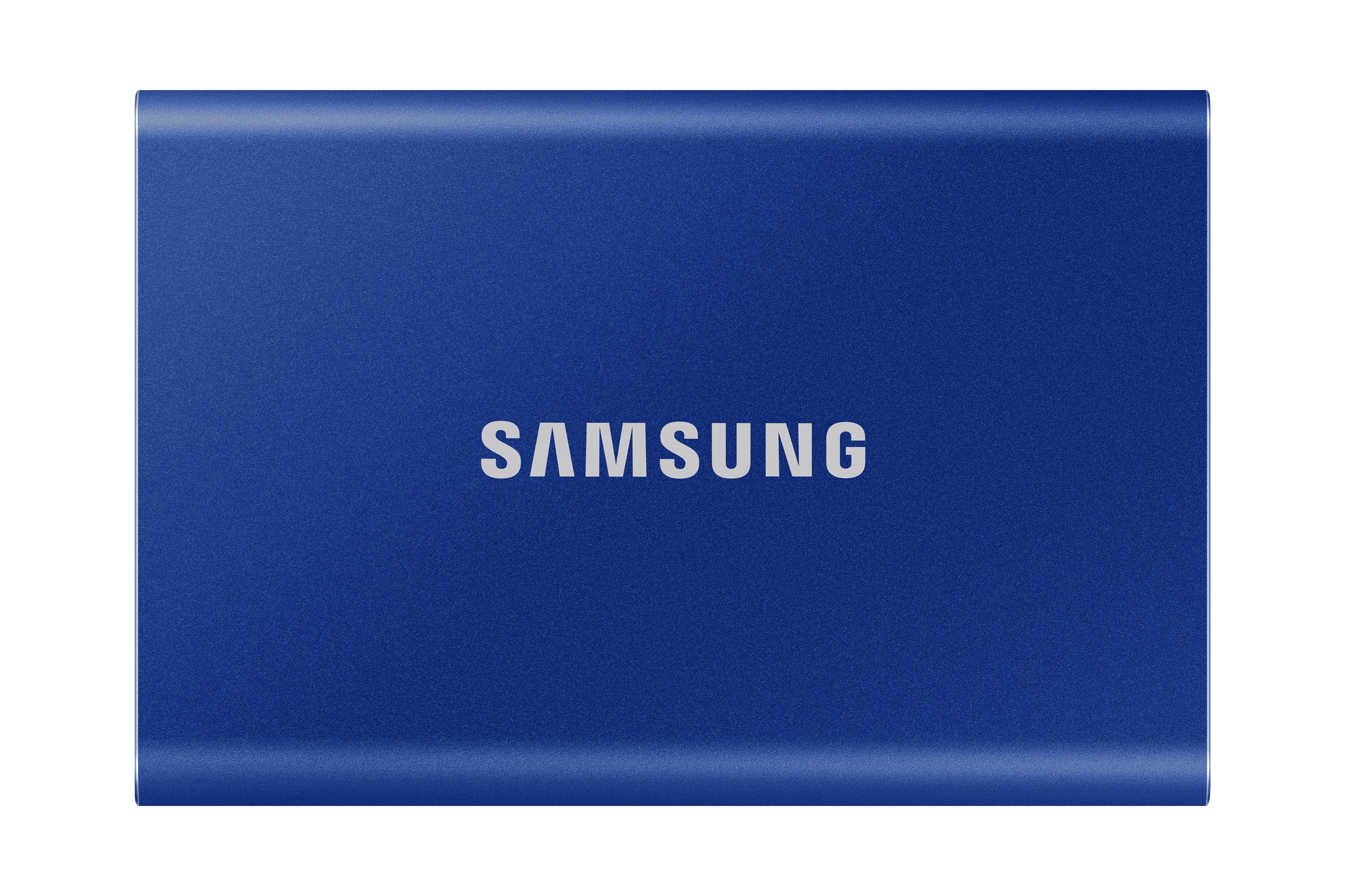 Disco Externo Ssd Samsung 500gb Portable T7 Usb3.2 Gen.2 Indigo Blue Extern Kit