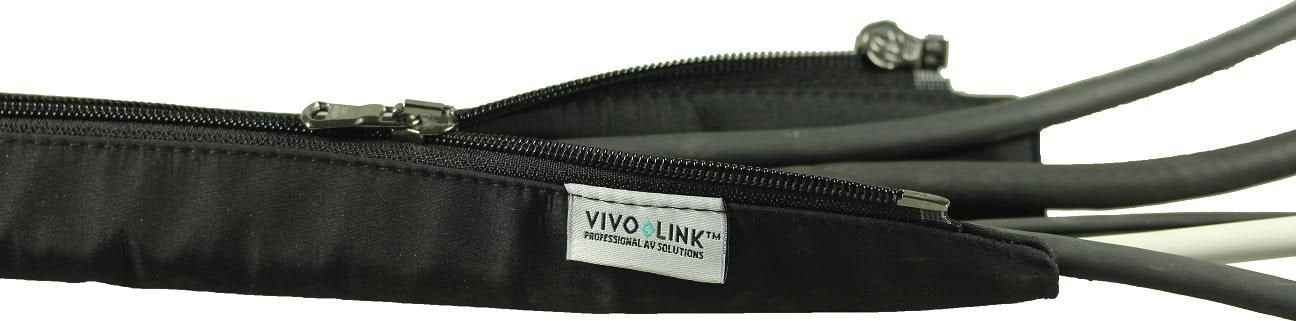 Vivolink Prozipsleeve0.8 Pasacables Negro 2,2 Cm