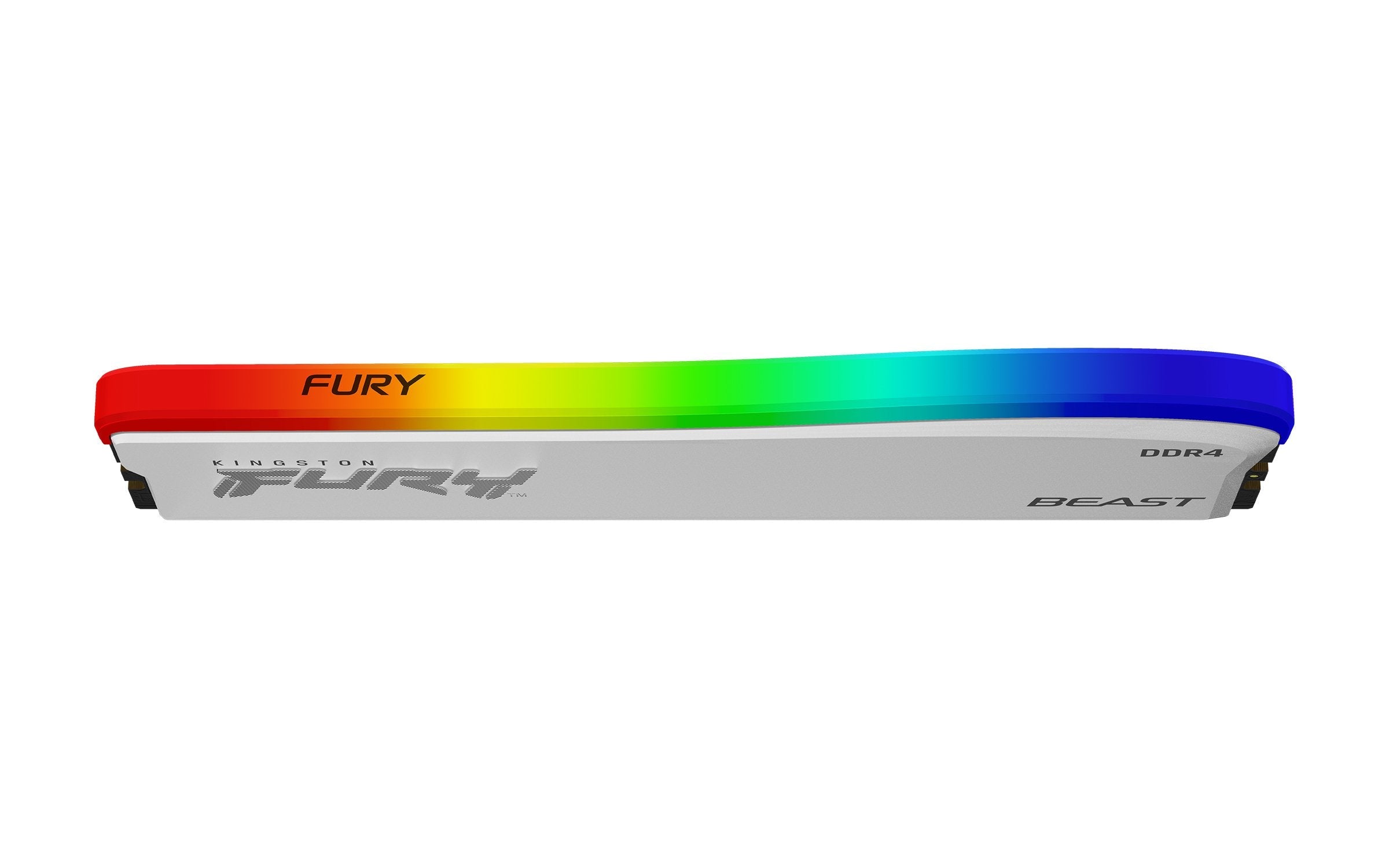 Memoria Kingston Fury Beast Rgb Blanco 8gb 1x8gb 3600mhz Ddr4 Cl17 Kf436c17bwa/8