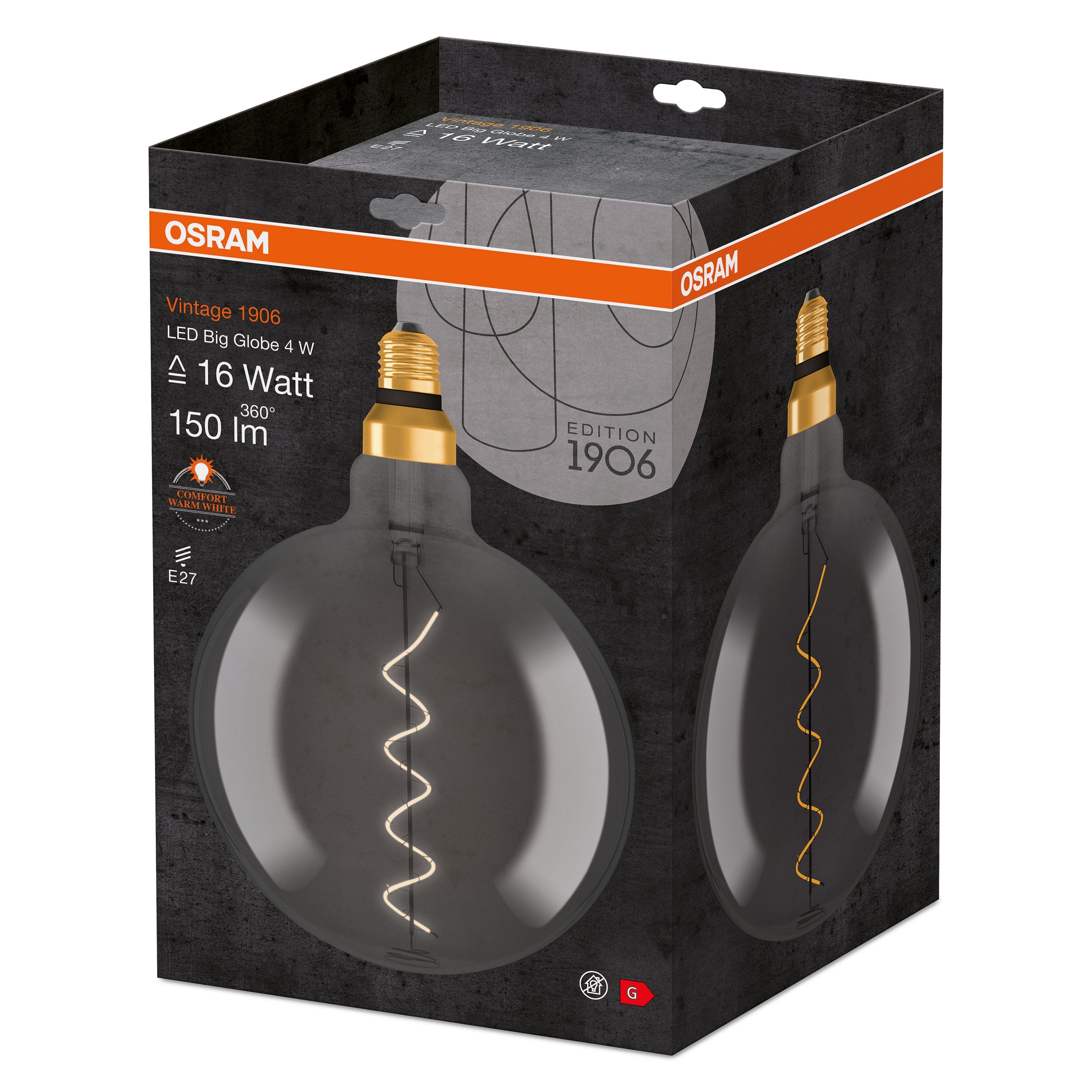 EAN 4058075269927 - Osram Vintage 1906 lámpara LED Luz confortable y cálida 1800 K 4 W E27 G imagen 4