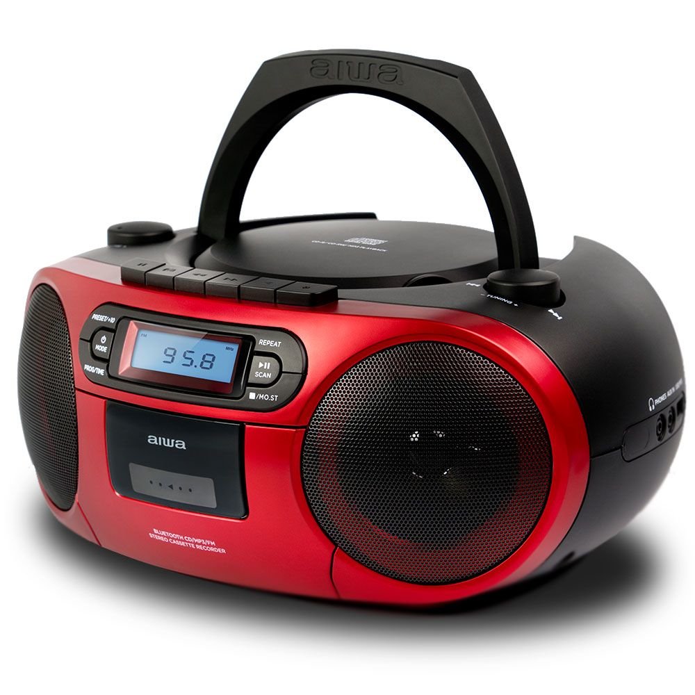 EAN 8435256897210 - Aiwa BBTC-550RD Negro, Rojo Reproductor de CD portátil imagen 4