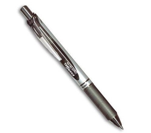 Pentel Bolígrafo Energel Retráctil Punta 0.7mm Negro -12u-