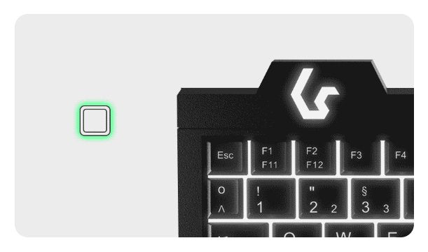 Keysonic Super-Mini-Tas Touchpad,B-Light,Bk, Ksk-3210elu(De)