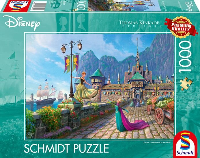 Juegos Schmidt Thomas Kinkade Studios: Disney - Celebración En Arendelle, Puzzle 1000 Parts 58042