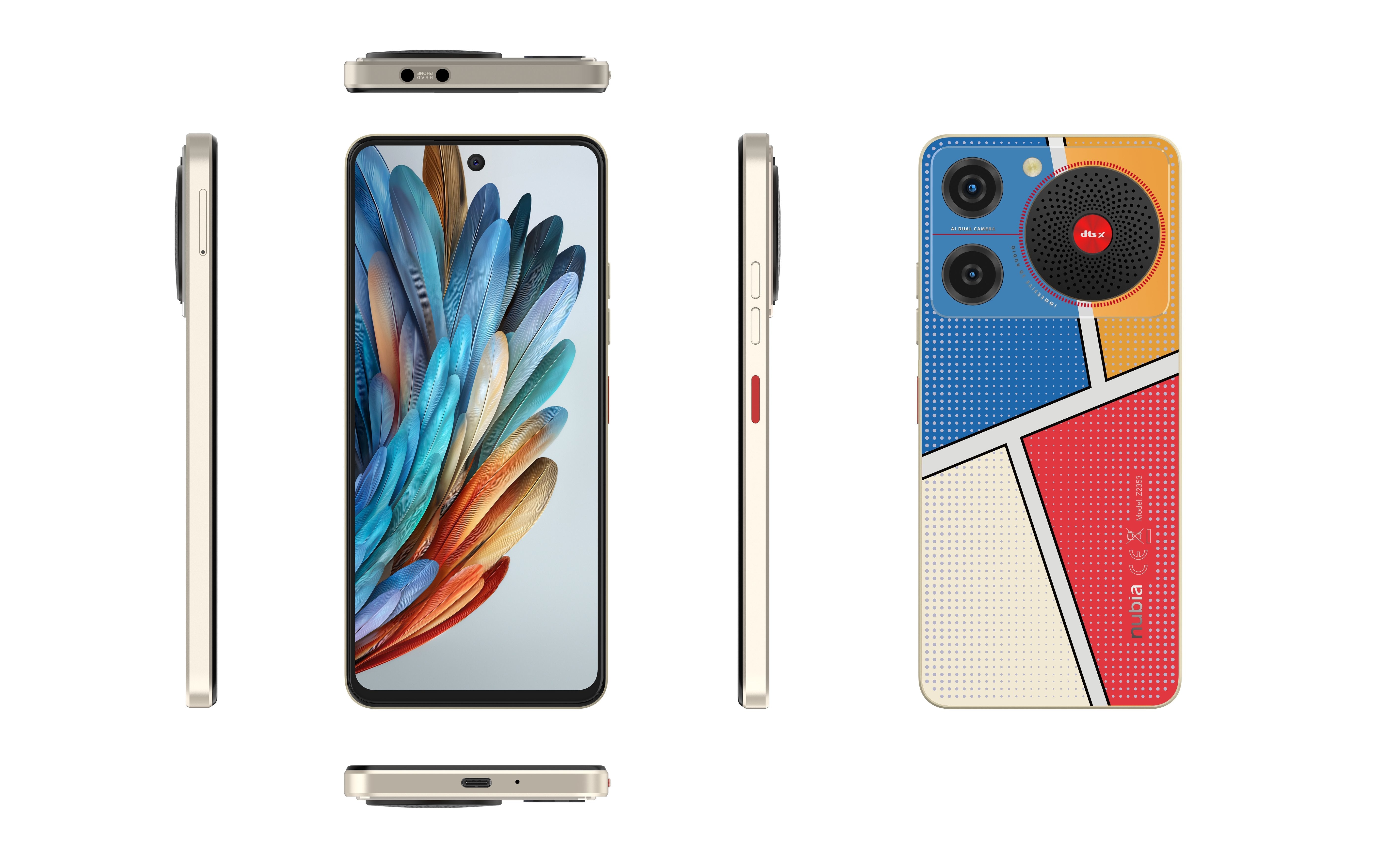 EAN 6902176114250 - Nubia Music 16,8 cm (6.6") SIM doble Android 13 4G USB Tipo C 4 GB 128 GB 5000 mAh Multicolor imagen 7