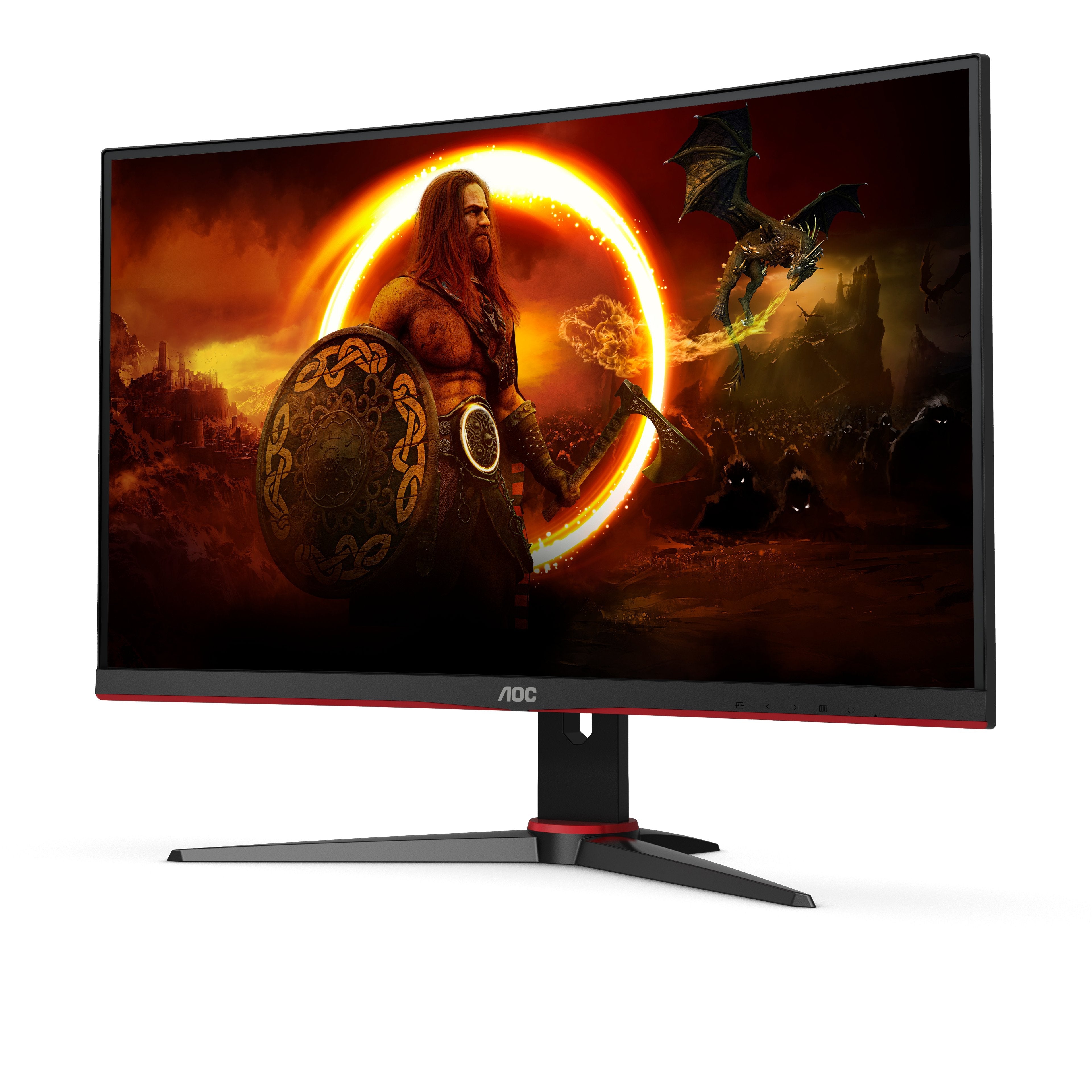 Monitor Aoc 68,6cm 27" C27g2e Bk 16:09 2xhdmi+Dp Va Negro Red Retail