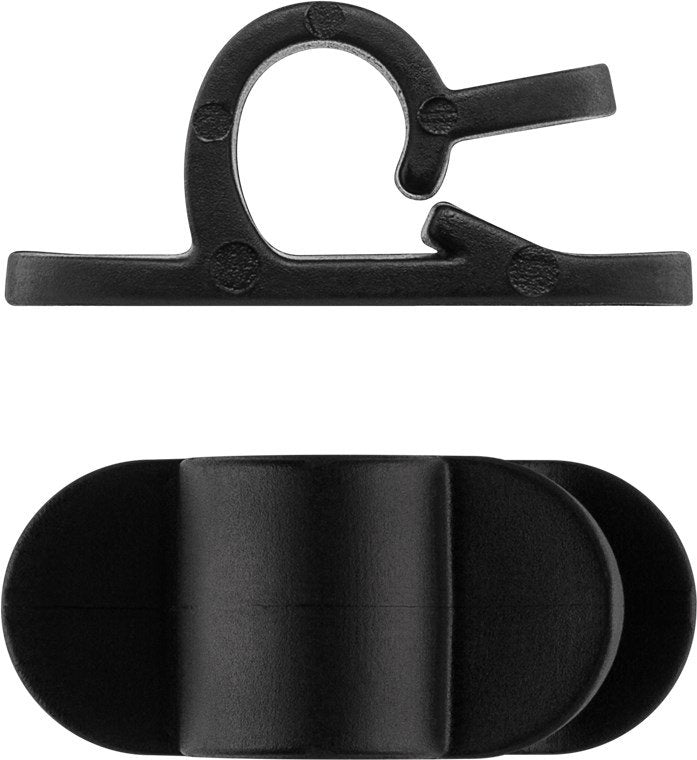 Goobay 70684 Organizador De Cables Clip Para Cable Escritorio/Pared Negro 6 Pieza(S)