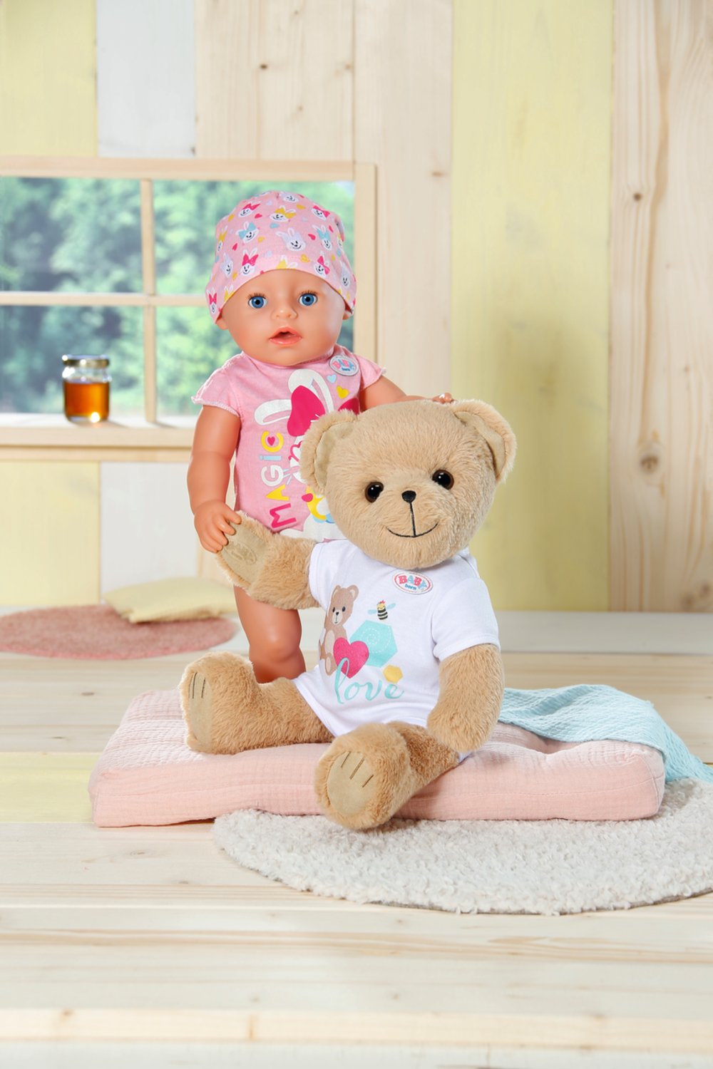 Muñeco Peluche Osito Blanco Baby Born 36cm