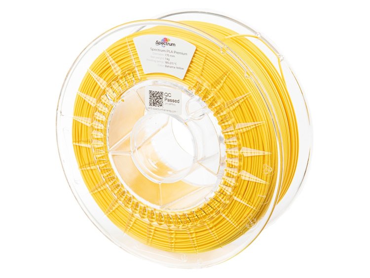Spectrum 3d Filament / Pla Premium / 1.75mm / Bahama Yellow / Amarillo / 1kg