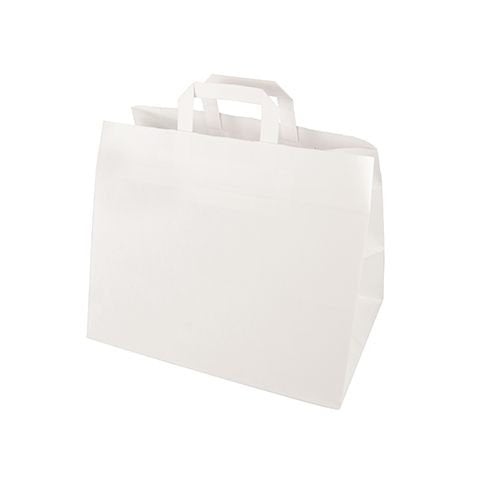 Papstar Papel-Tragetaschen Blanco
