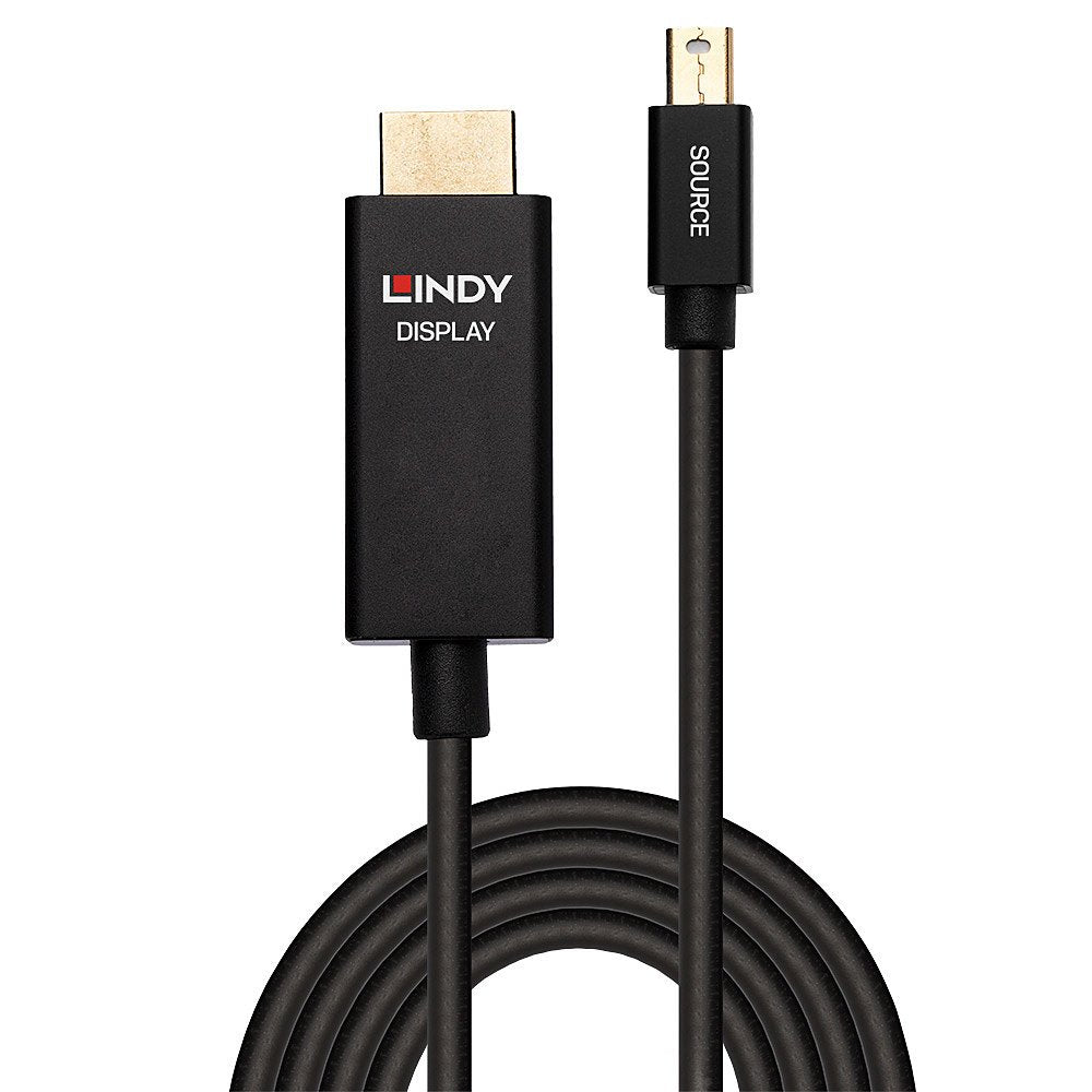 EAN 4002888409216 - Lindy 40921 adaptador de cable de vídeo 1 m Mini DisplayPort HDMI Negro imagen 2