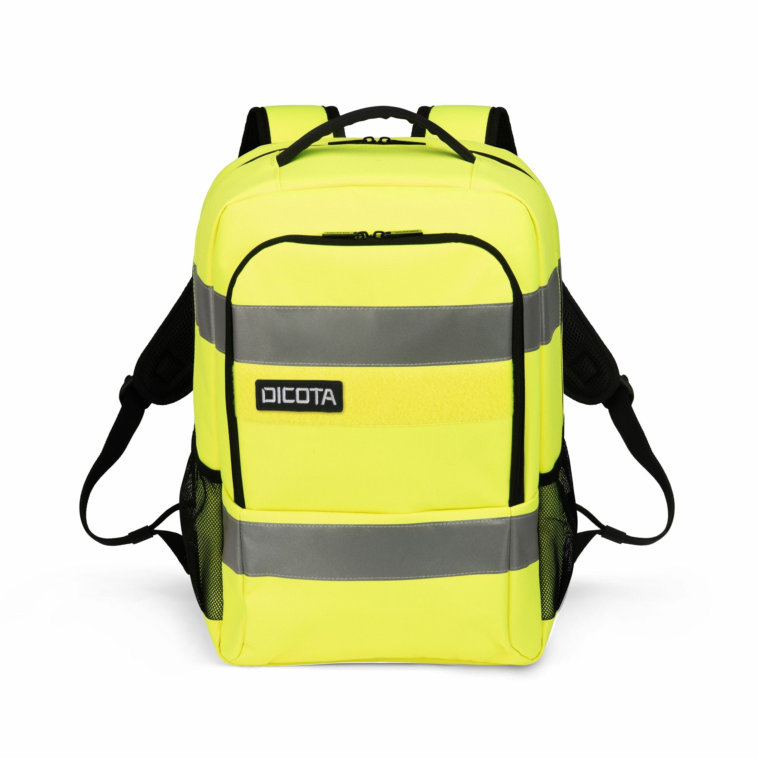 Mochila Dicota P20471-17 De Senderismo Negro, Gris, Amarillo Tereftalato De Polietileno Reciclado (Rpet)