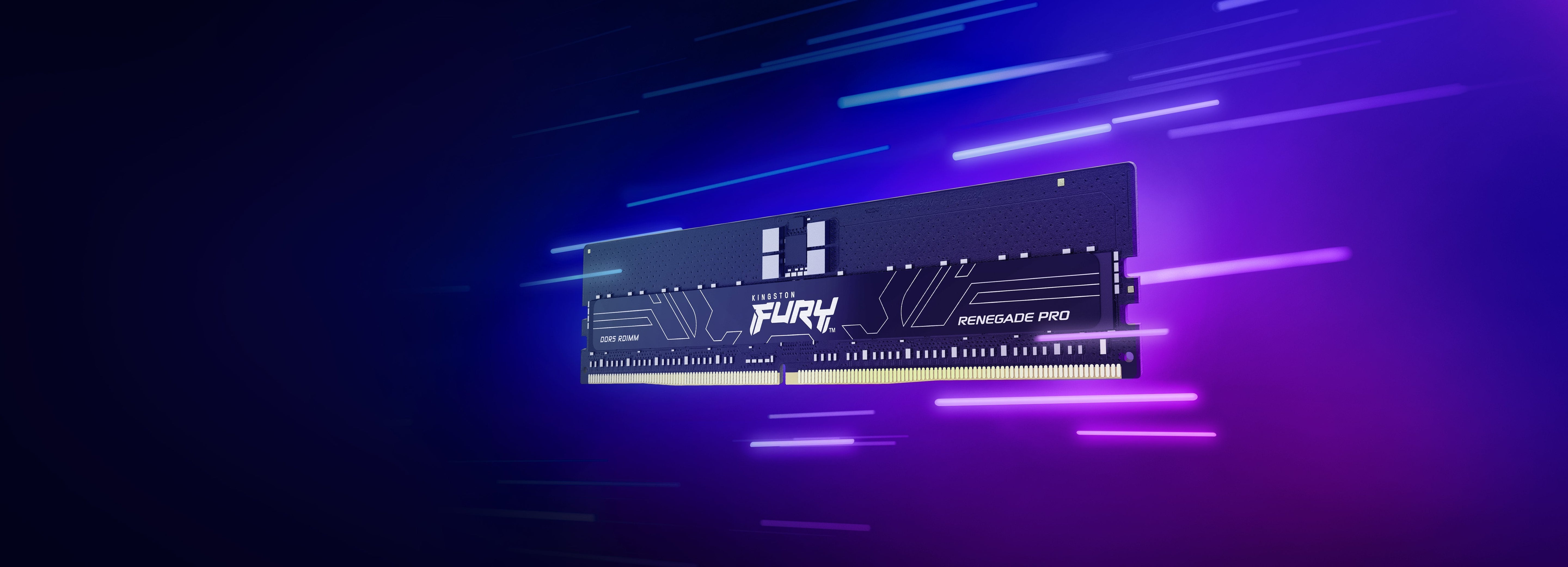 Kingston Fury Dimm 16 Gb Ddr5 5600, Ram Negro, Kf556r36rb-16, Renegade Pro, Intel Xmp Kf556r36rb-16