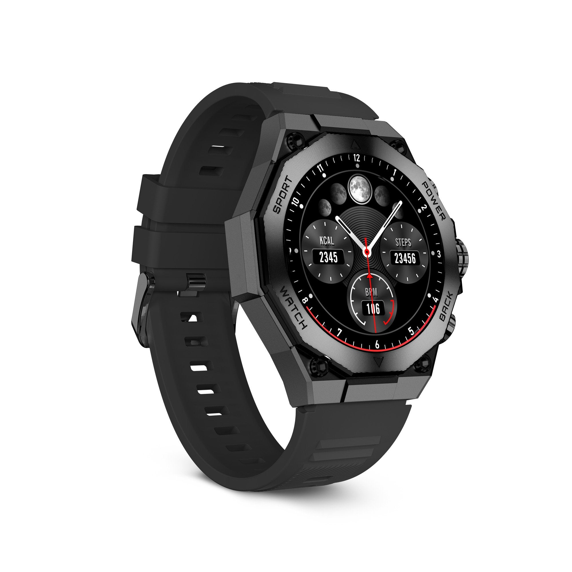 Ksix Smartwatch Titanium - Ritmo Cardiaco - Control De Sueño - Color Negro