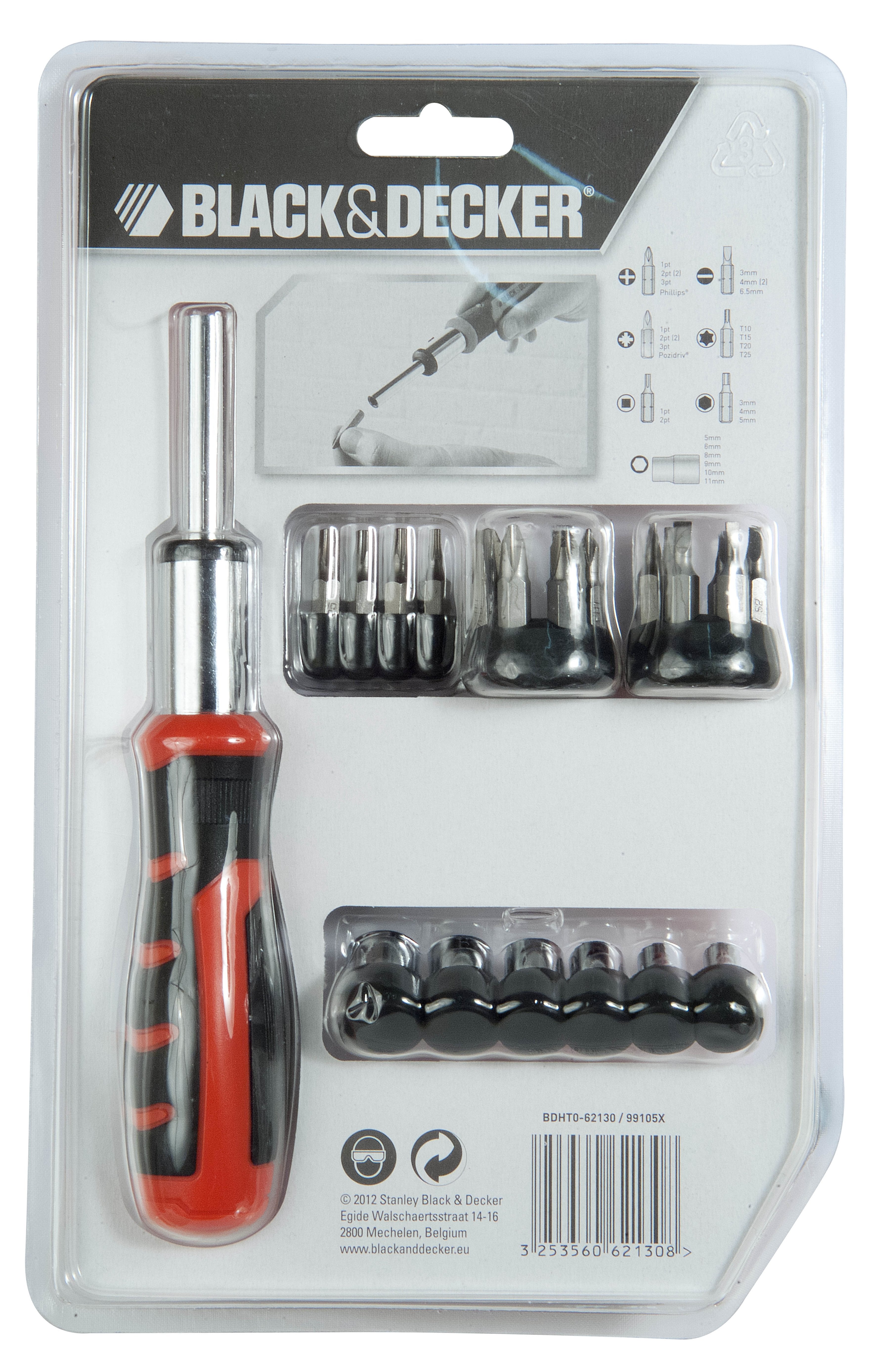 EAN 3253560621308 - Black & Decker BDHT0-62130 destornillador manual Destornillador múltiple Destornillador de trinquete imagen 4