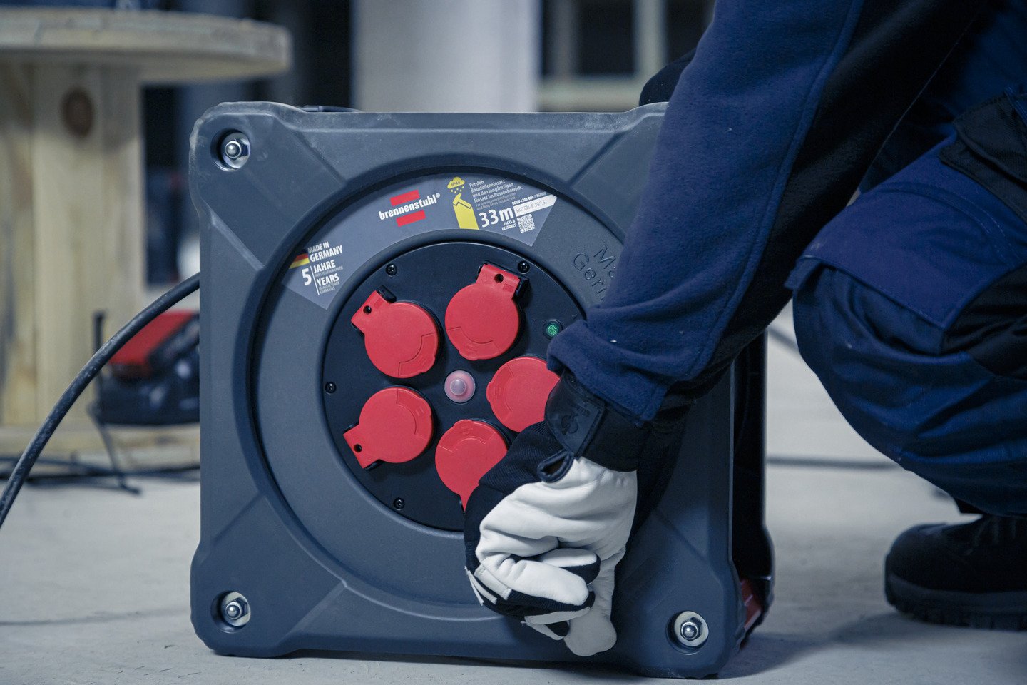 Brennenstuhl Prof. Cable Drum Cube K