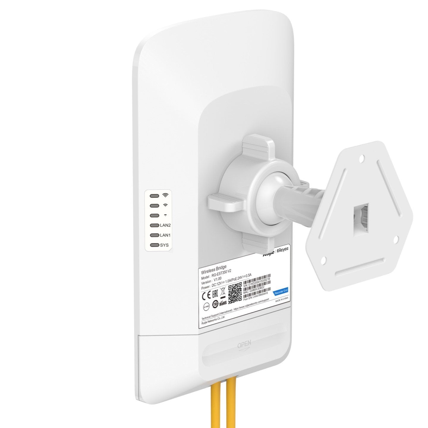 EAN 6971693272286 - Ruijie Networks RG-EST350 V2 punto de acceso inalámbrico 867 Mbit/s Blanco Energía sobre Ethernet (PoE) imagen 3