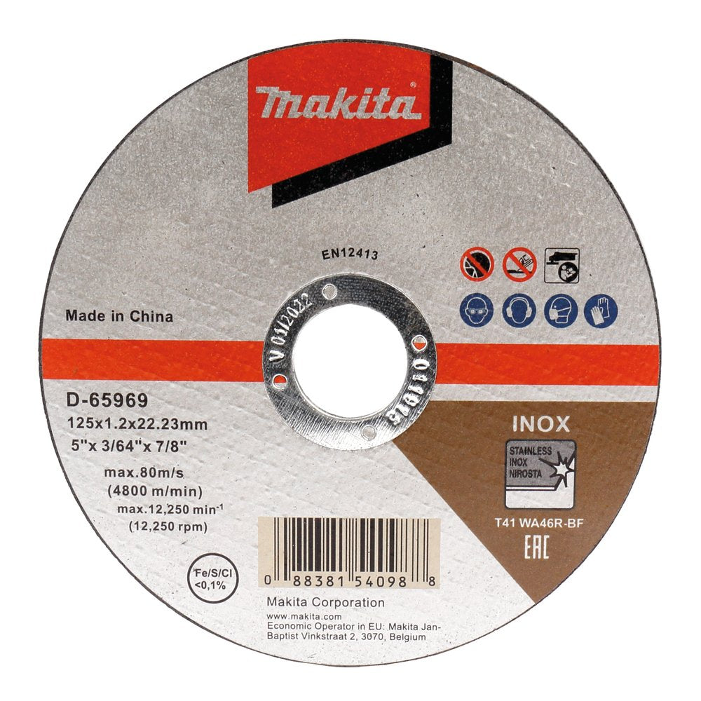 Makita D-65969 Trennscheibe 125x1,0mm Inox