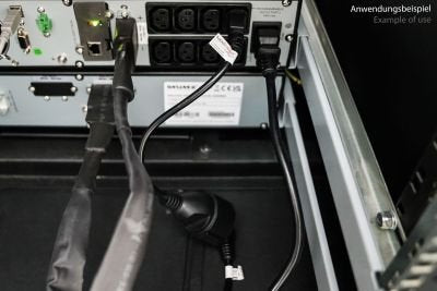 EAN 4066857003225 - Kabelmeister SK1402-S010 cable de transmisión Negro 1 m C14 acoplador Enchufe tipo F imagen 4