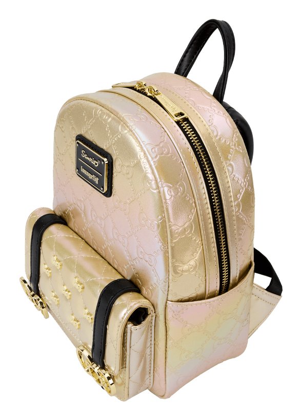 EAN 0671803530416 - Loungefly 50th Anniversary mochila City backpack Oro Cuero vegano imagen 3