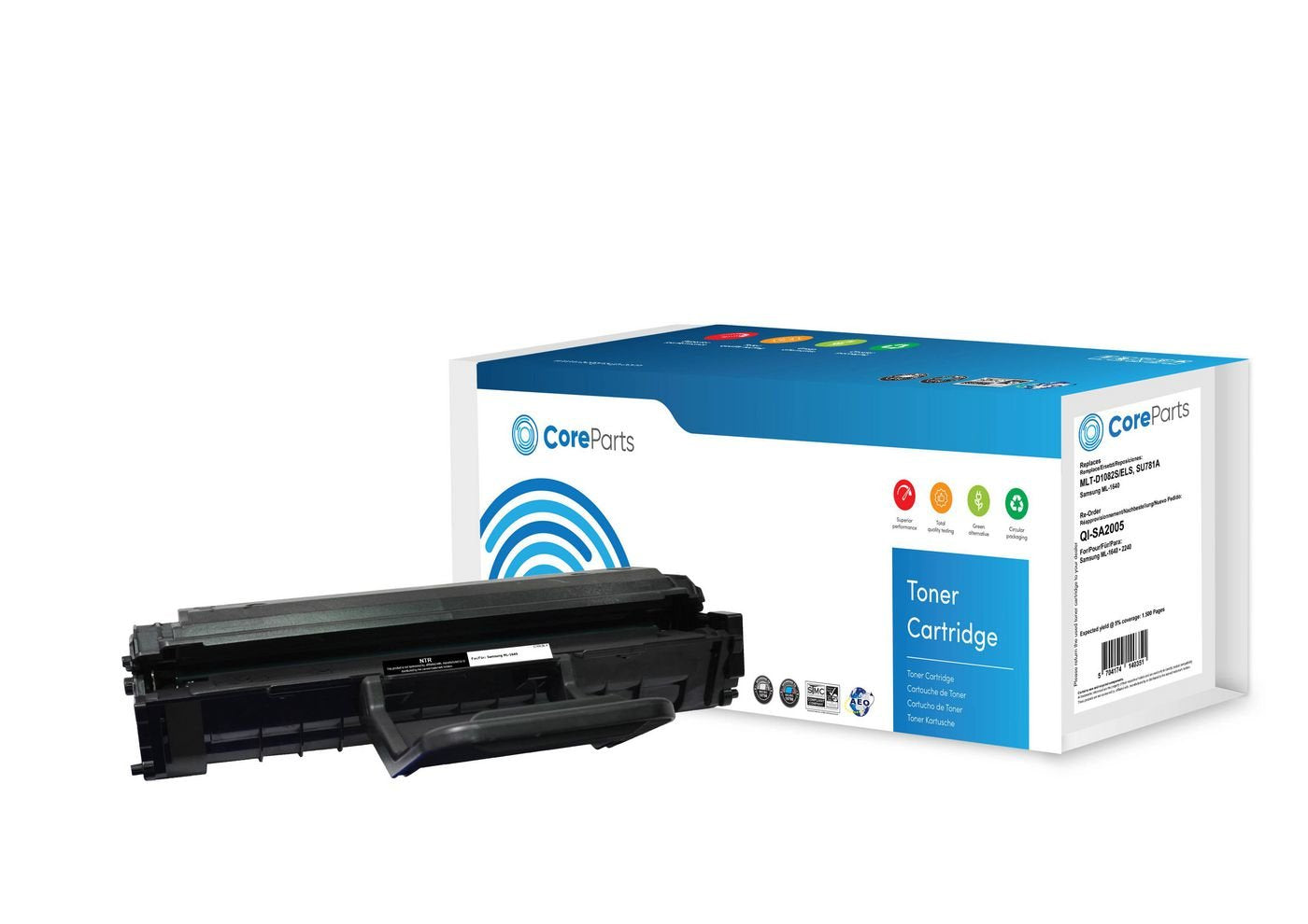EAN 5704174140351 - CoreParts QI-SA2005 cartucho de tóner 1 pieza(s) Compatible Negro imagen 1
