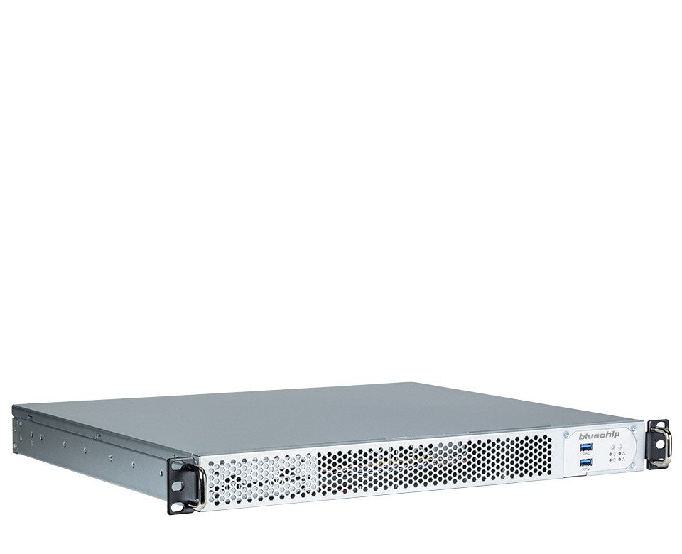 Bluechip Serverline R31319r *Firewall Edition* 1he Rack, Intel® Xeon® 6315p Procesador / Hasta 5.20 Ghz, Intel® C262, 16 Gb Ddr5, 960 Gb Ssd, 2 X Rj45 (1 Gb/S) Onboard, Intel® Ethernet Server Adapter I350-T2v2 (2 × 1 Gb/S)