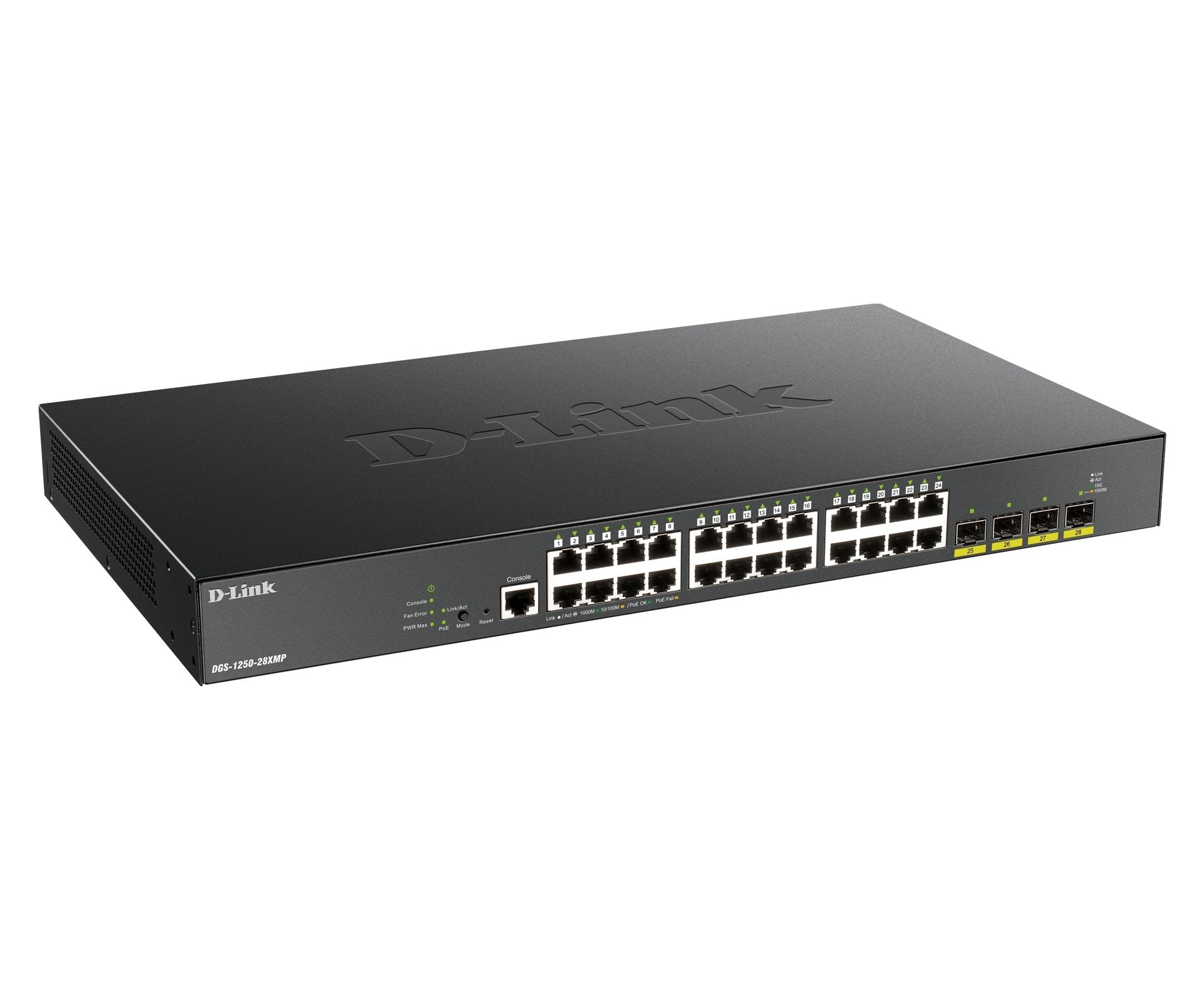 EAN 0790069467882 - D-Link DGS-1250-28XMP Gestionado L3 Gigabit Ethernet (10/100/1000) Energía sobre Ethernet (PoE) Negro imagen 2