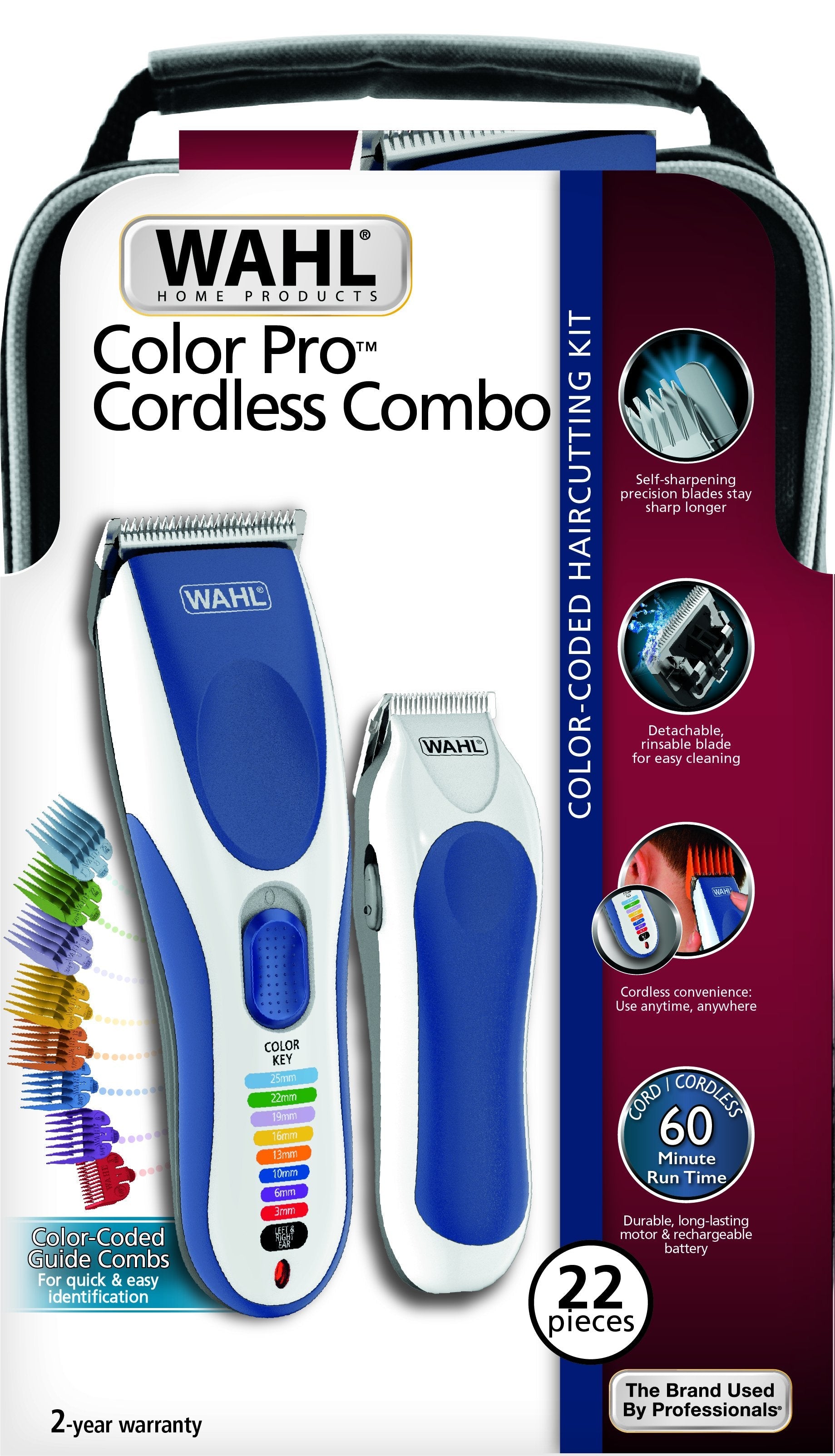 EAN 0043917031507 - Wahl 09649-916 cortadora de pelo y maquinilla Azul, Blanco 8 Níquel-metal hidruro (NiMH) imagen 2