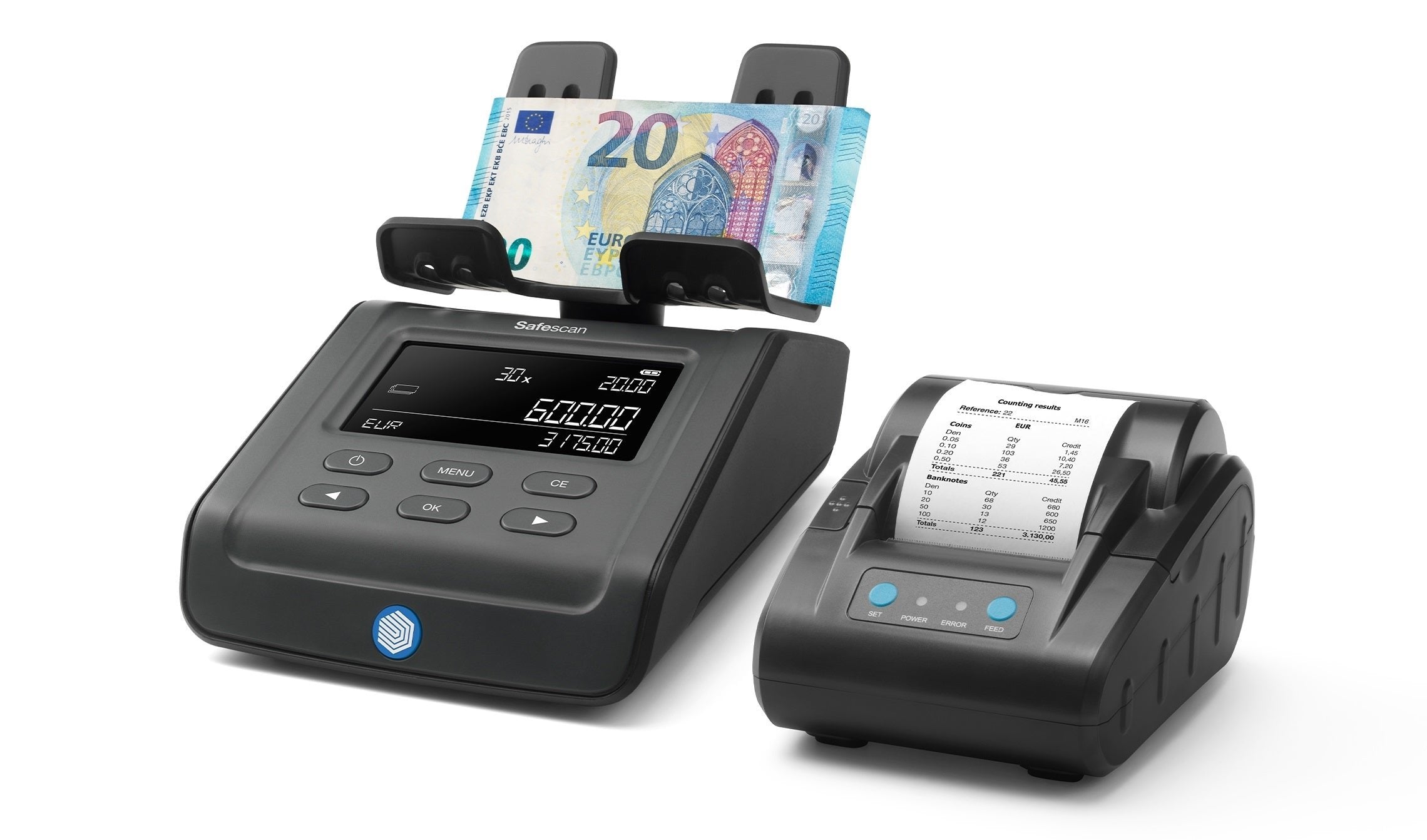 Safescan 6175 Balanza Contadora De Dinero - Cuenta Billetes Y Monedas Por Su Peso - Tambien Articulos No Monetarios