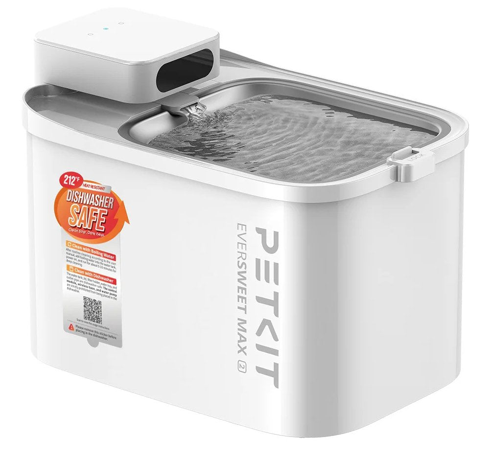 Petkit Eversweet Max2 Comedero Y Bebedero Para Perro Y Gato Acrilonitrilo Butadieno Estireno (Abs) Blanco Universal Bebedero Automático Para Mascotas