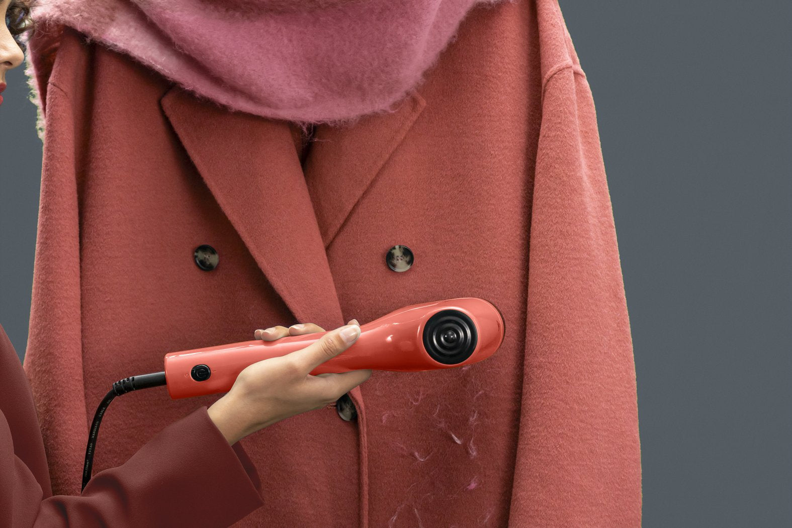 Tefal Dt2022e1 Pure Pop Handheld Garment Steamer, Coral Red