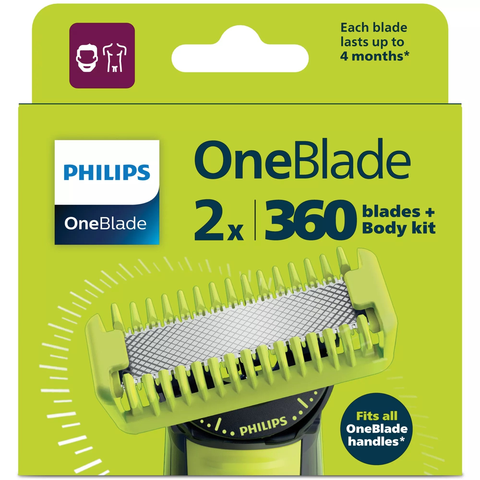 EAN 8720689031875 - Philips Norelco OneBlade QP624/50 accesorio para maquina de afeitar Cabezal para afeitado imagen 2