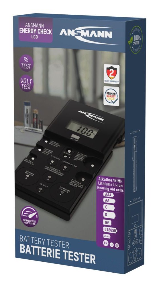 Ansmann Energy Check Lcd Battery Tester 1900-0100