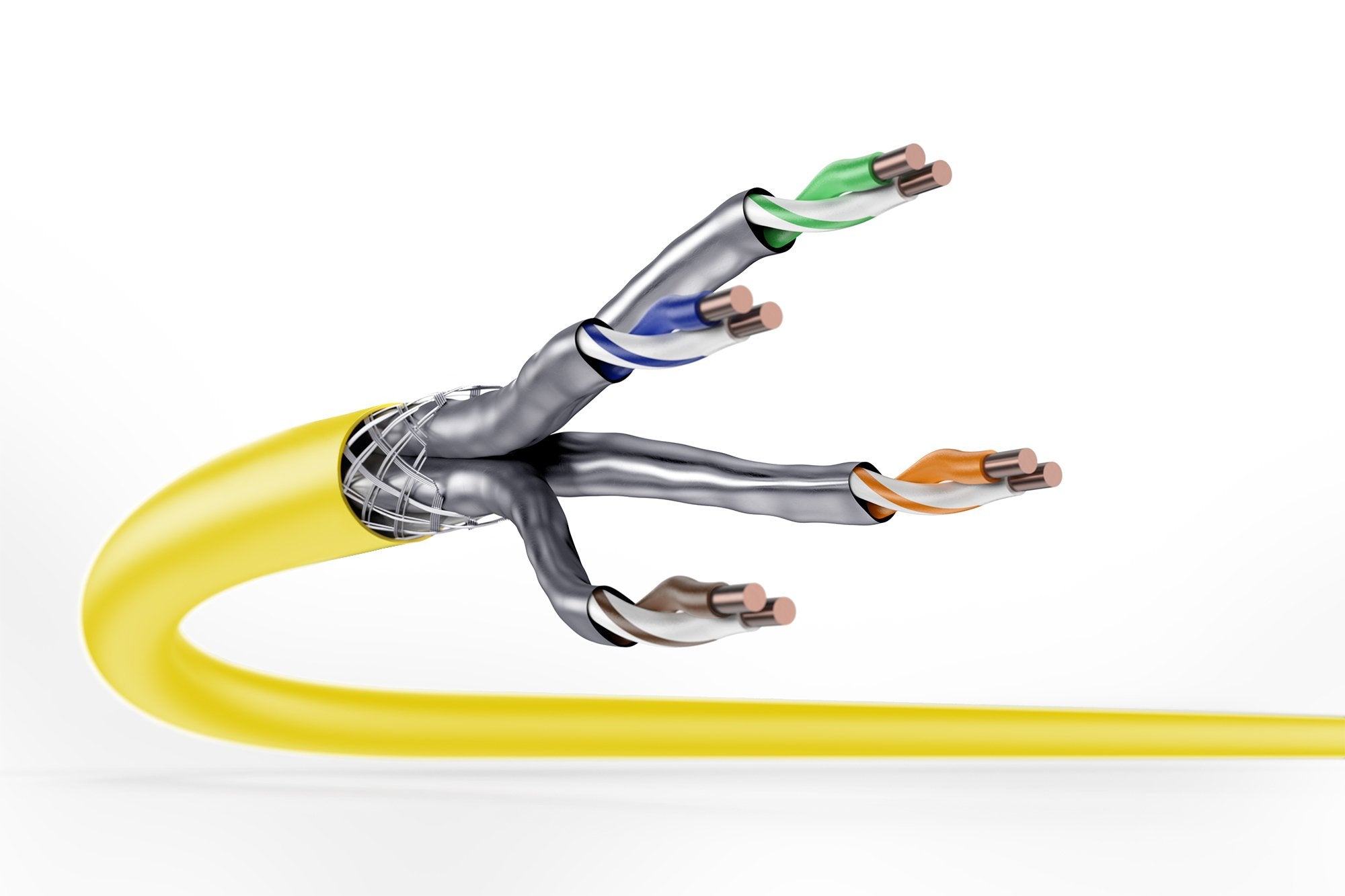 EAN 4016032441694 - Digitus DK-1744-A-VH-10 cable de red Amarillo 1000 m Cat7a S/FTP (S-STP) imagen 2