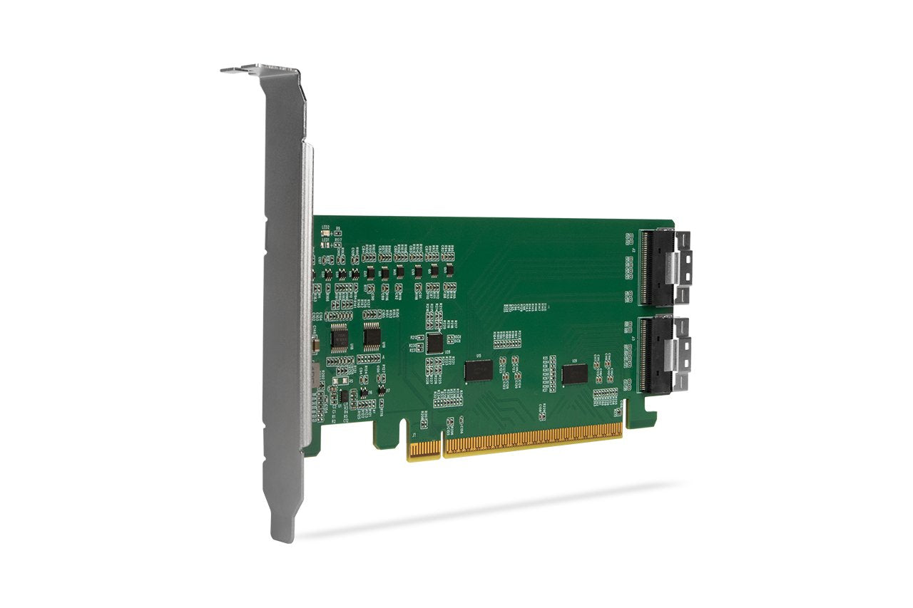 Icydock Adaptador 2x Slimsas 8i To Pcie Adaptador With Redriver