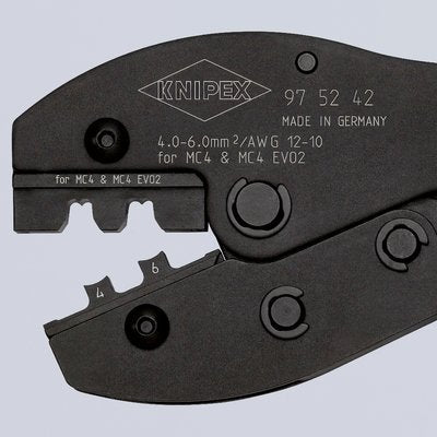 EAN 4003773092162 - Knipex 97 52 42 SB crimpadora Herramienta para prensar Azul, Rojo imagen 5