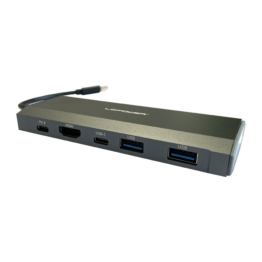 Lc-Power Lc-Hub-C-Multi-7-M2 Usb-C-Hub/M2 M.2-Ssd Retail