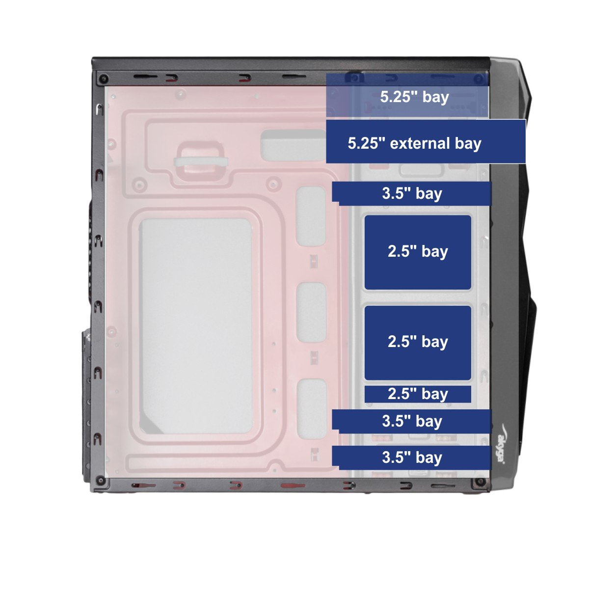 Akyga Caja Pc Micro Atx 2.Usb2.0 Ak995bk Sin Fuente