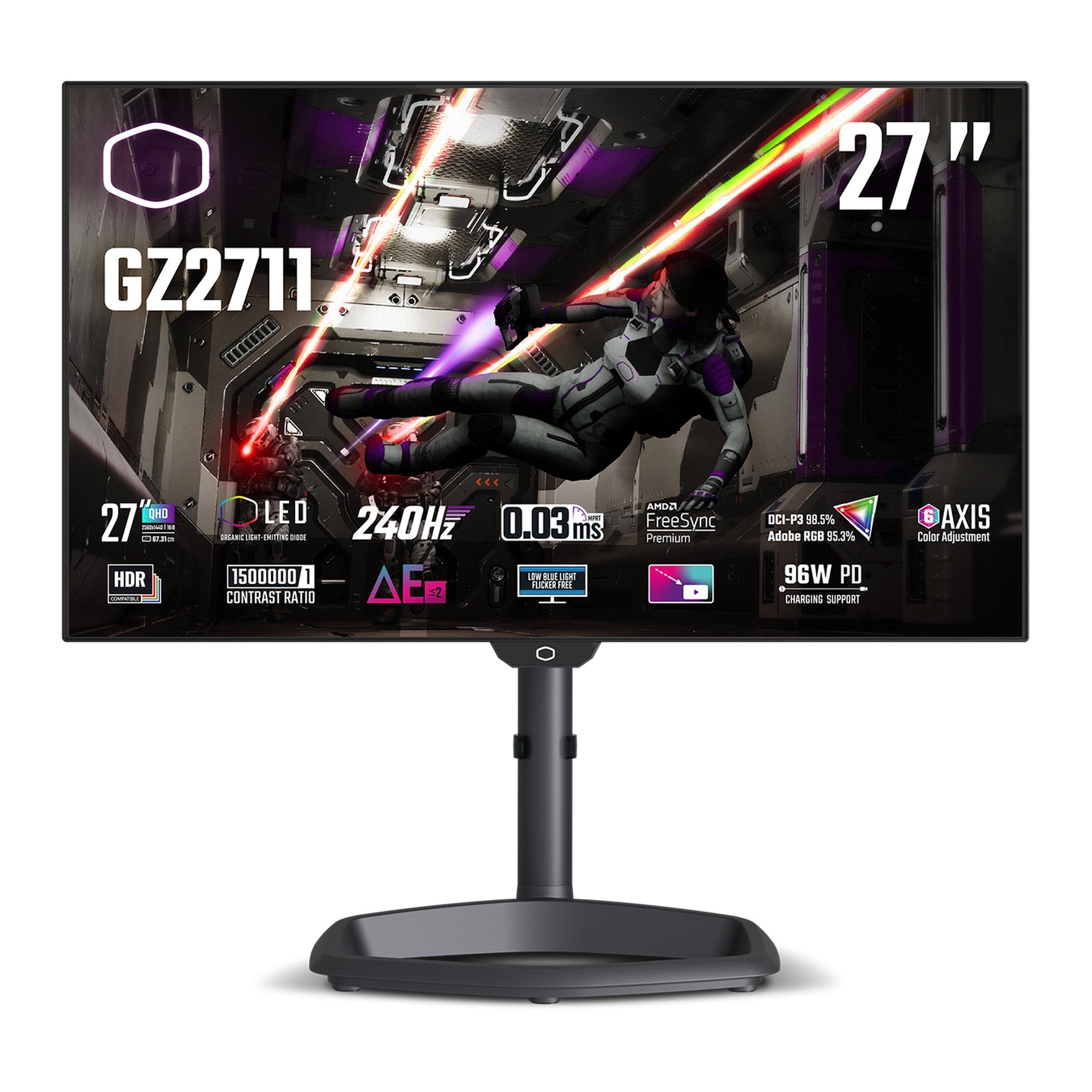 Monitor Cooler Master 27" Gz2711 Gaming Negro