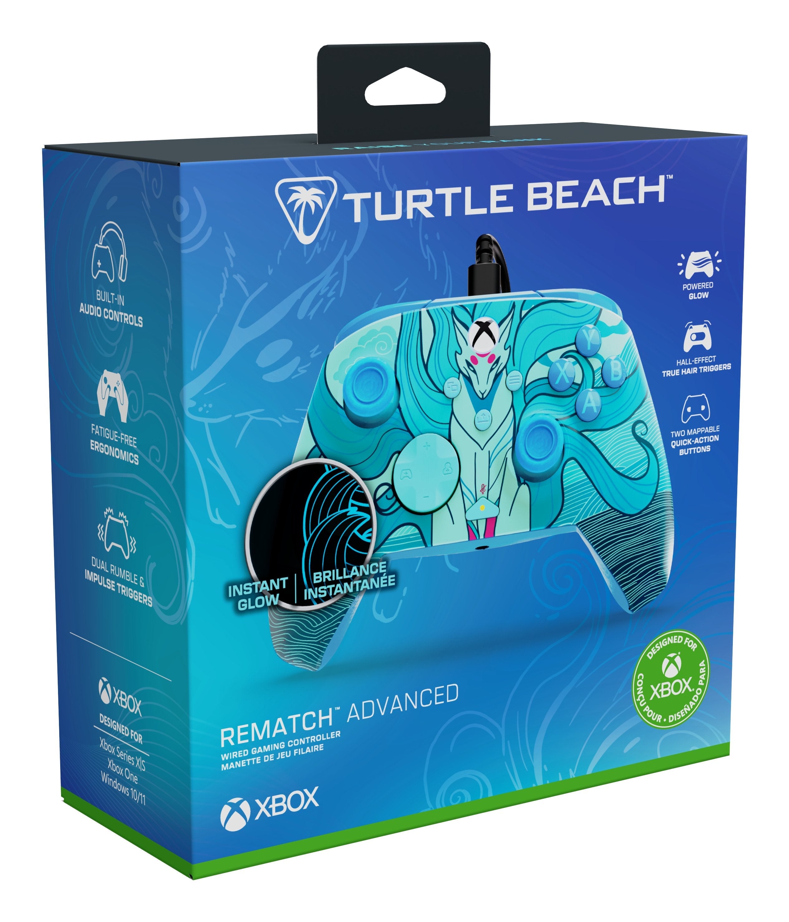 Turtle Beach Rematch Advanced Wired Blue Kitsune (Xbs, Pc)