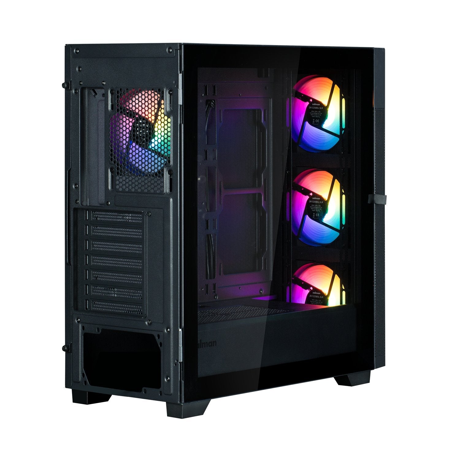 Caja Pc Obudowa S5 Neo Black Atx Mid Tower Frgb Fan X4