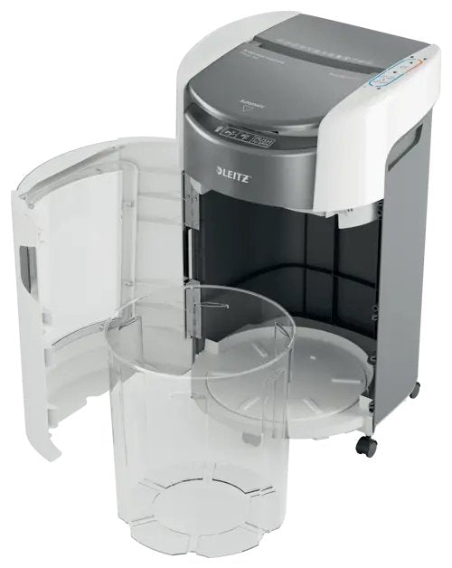 Trituradora Leitz 80410000 Iq Optimax Autofeed 300, P5, 300 Hojas, Cubo De 25 L